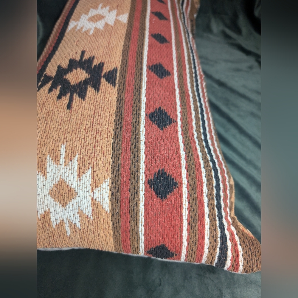 Rectangular Throw Pillow Native American Tribe Pattern Devi Designs Chapman - Picture 9 of 16